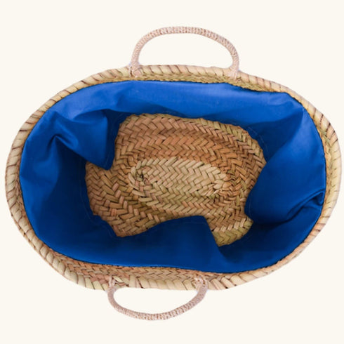 Handcrafted Woven Straw Bag with US Flag – Stylish & Patriotic Tote